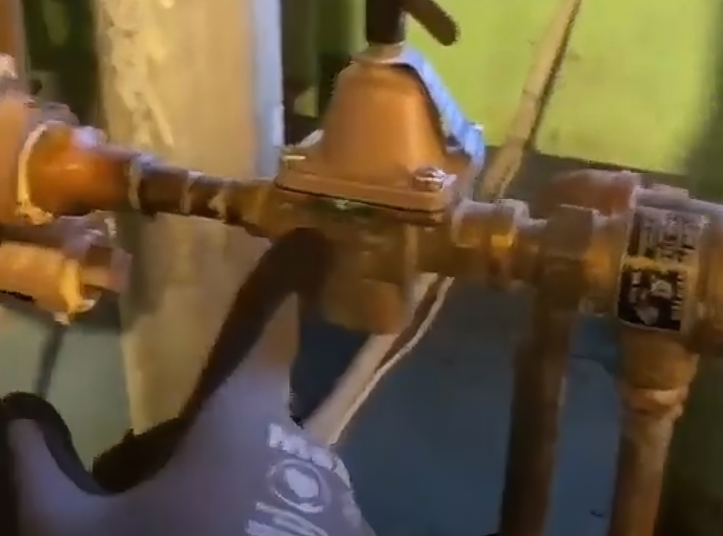 Leaking boiler relief valve